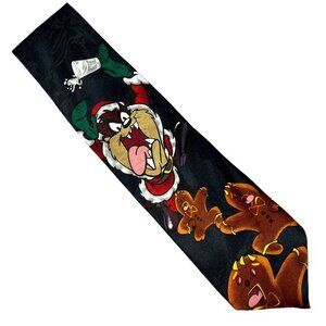 Tasmanian Devil Santa Claus Gingerbread LOONEY TUNES Tie